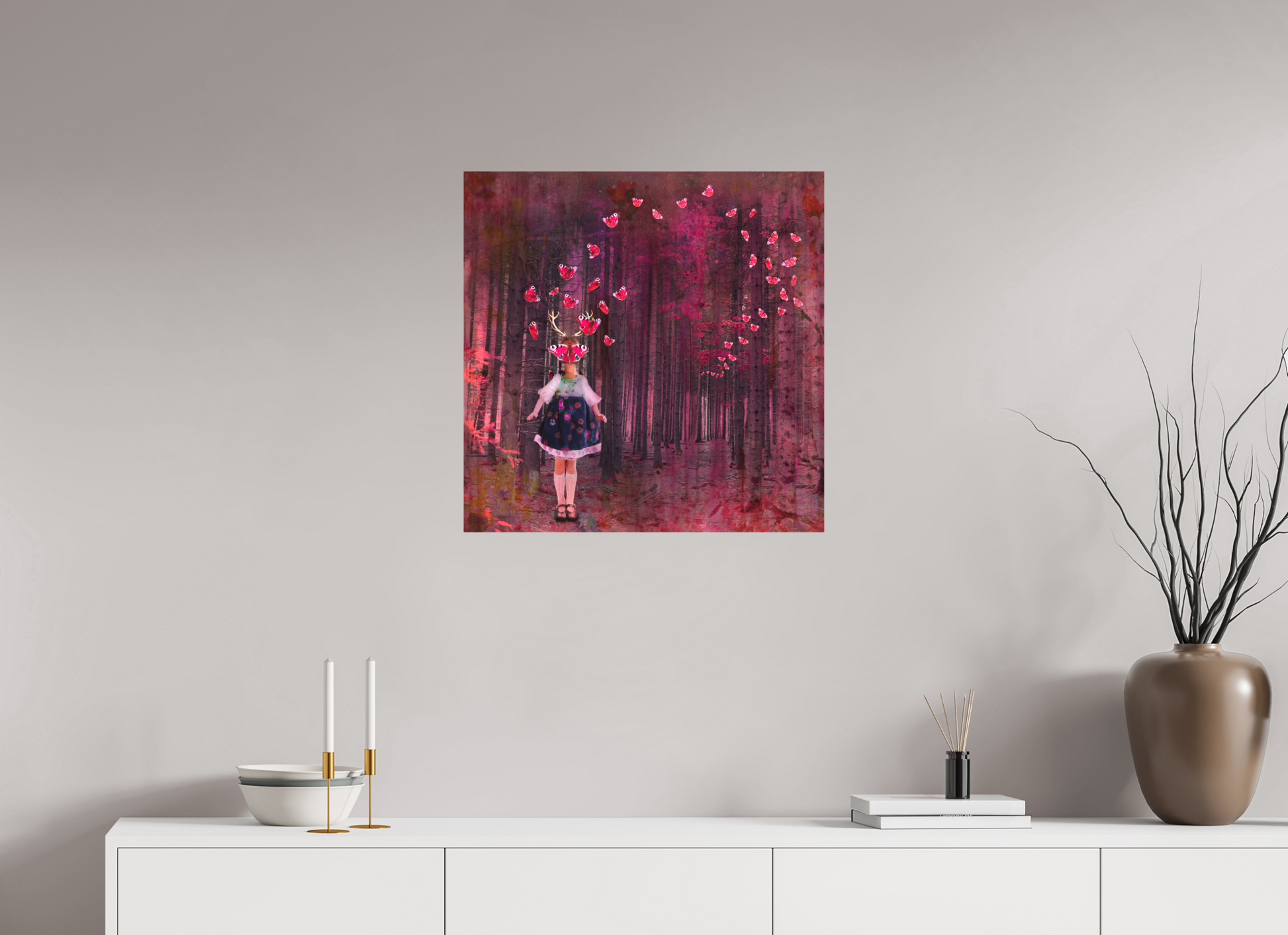 60 x 60 cm, Textil auf Keilrahmen The Waltz