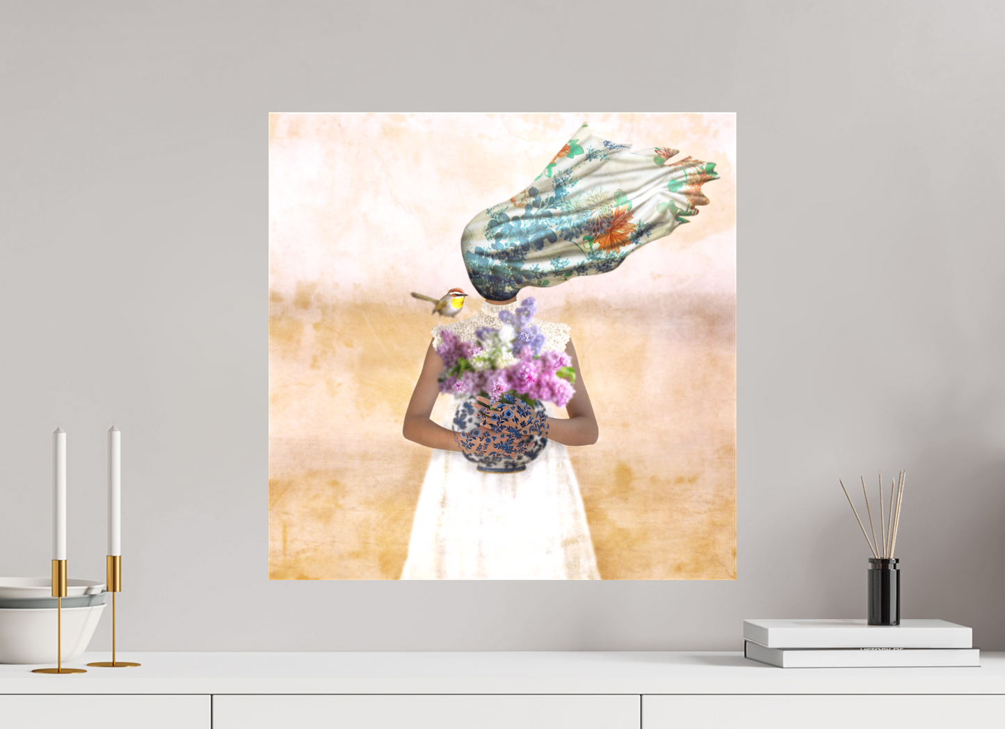 50 x 50 cm, Textil auf Keilrahmen What We Carry