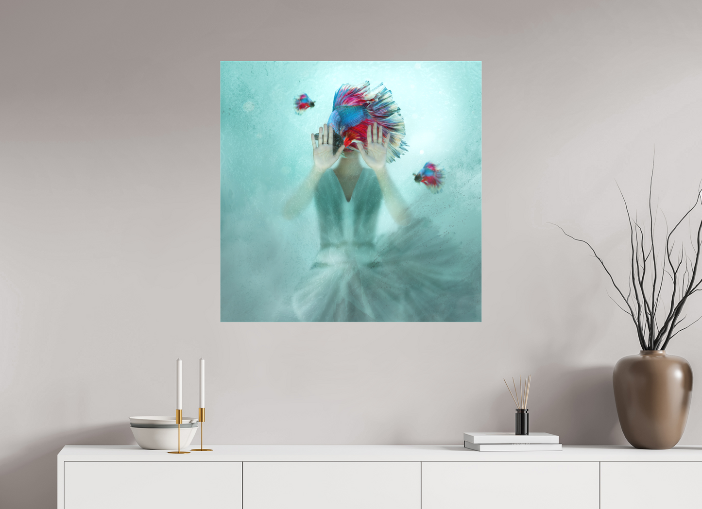 80 x 80 cm, Textil auf Keilrahmen This Little Light